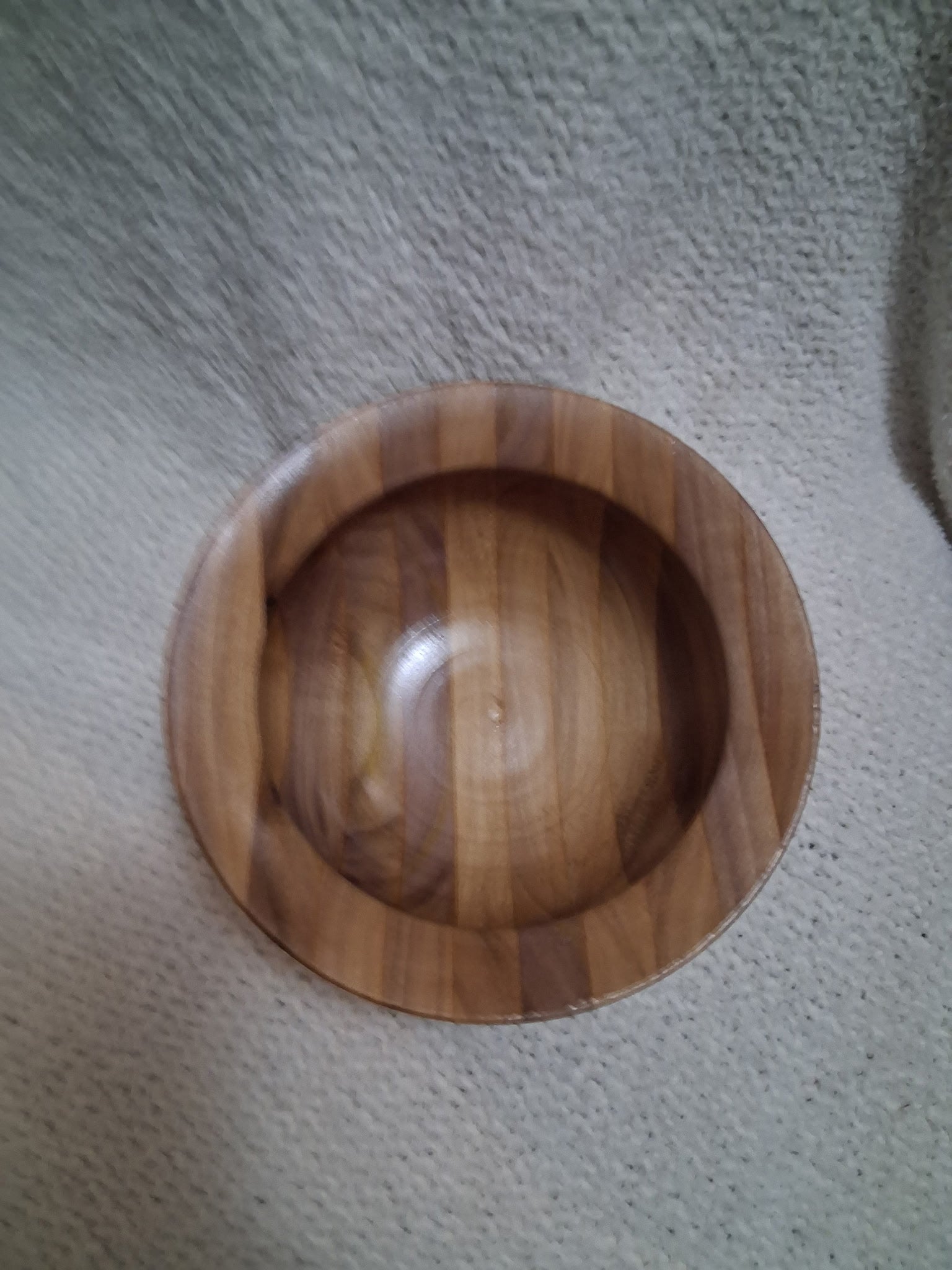 One-of-a-Kind Hand-Turned Tulip Poplar Wood Bowl