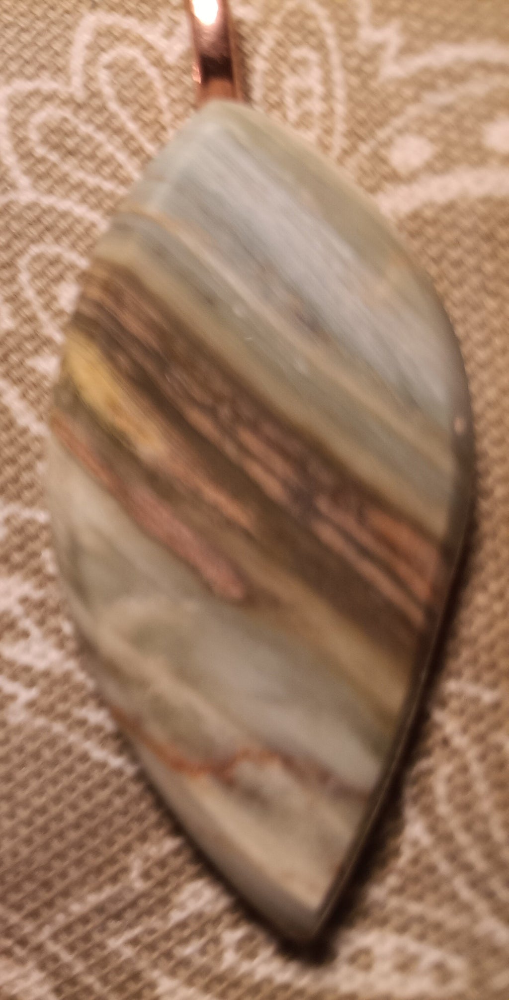 One-of-a-Kind Handmade Gary Green Jasper Pendant