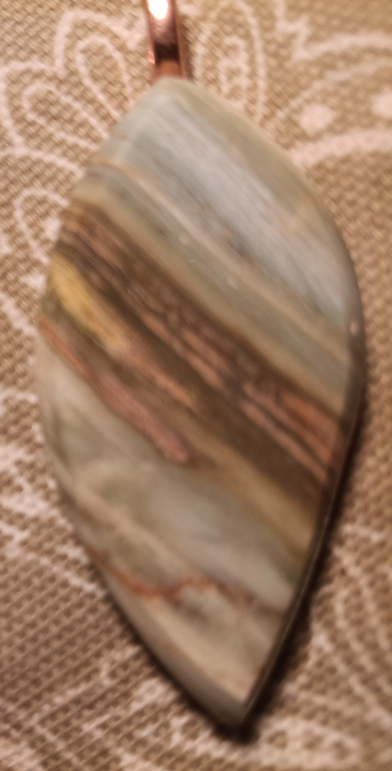 One-of-a-Kind Handmade Gary Green Jasper Pendant