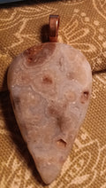Flower Plum Agate Pendant