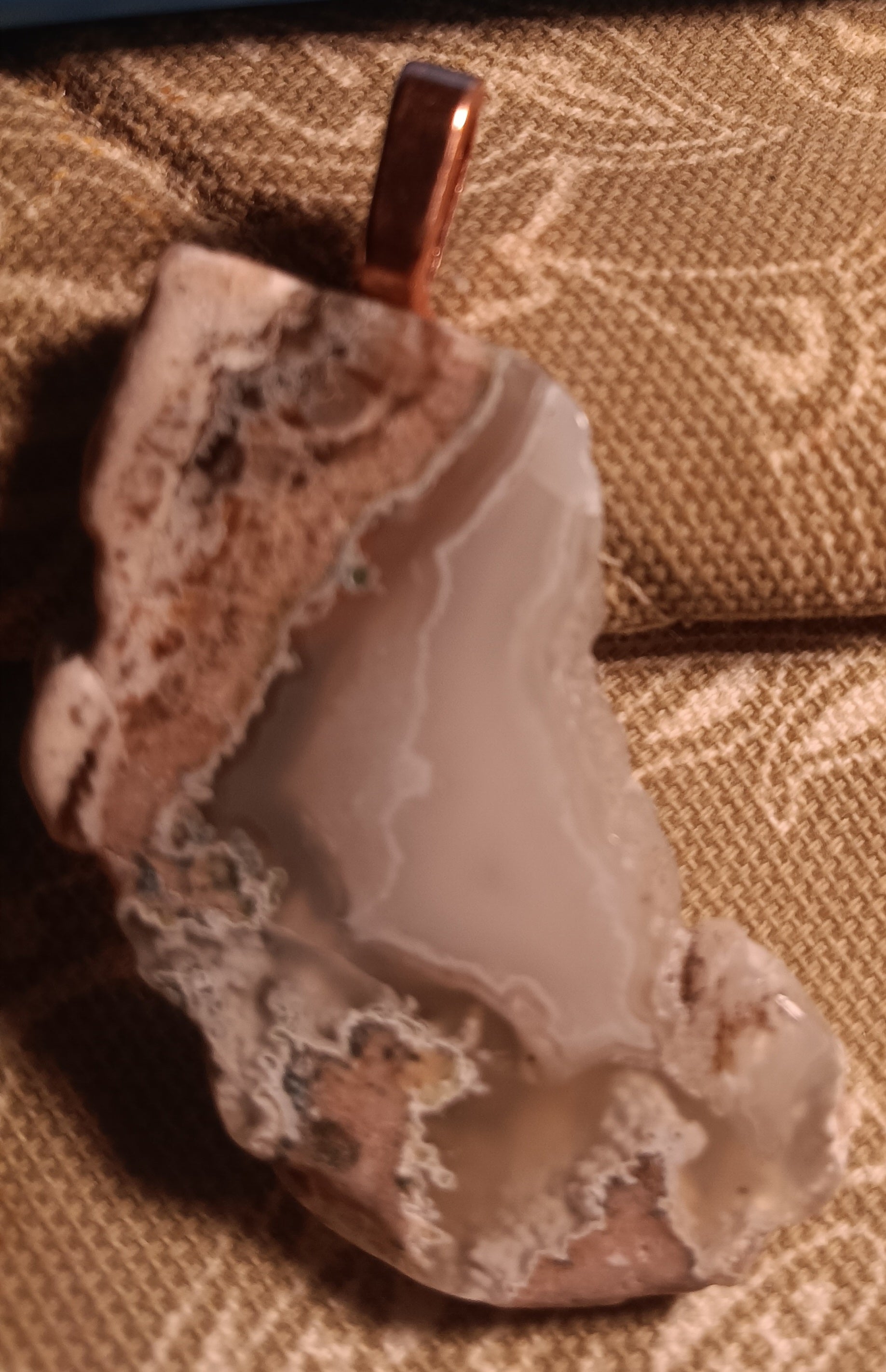 One-of-a-Kind Crazy Lace Agate Pendant