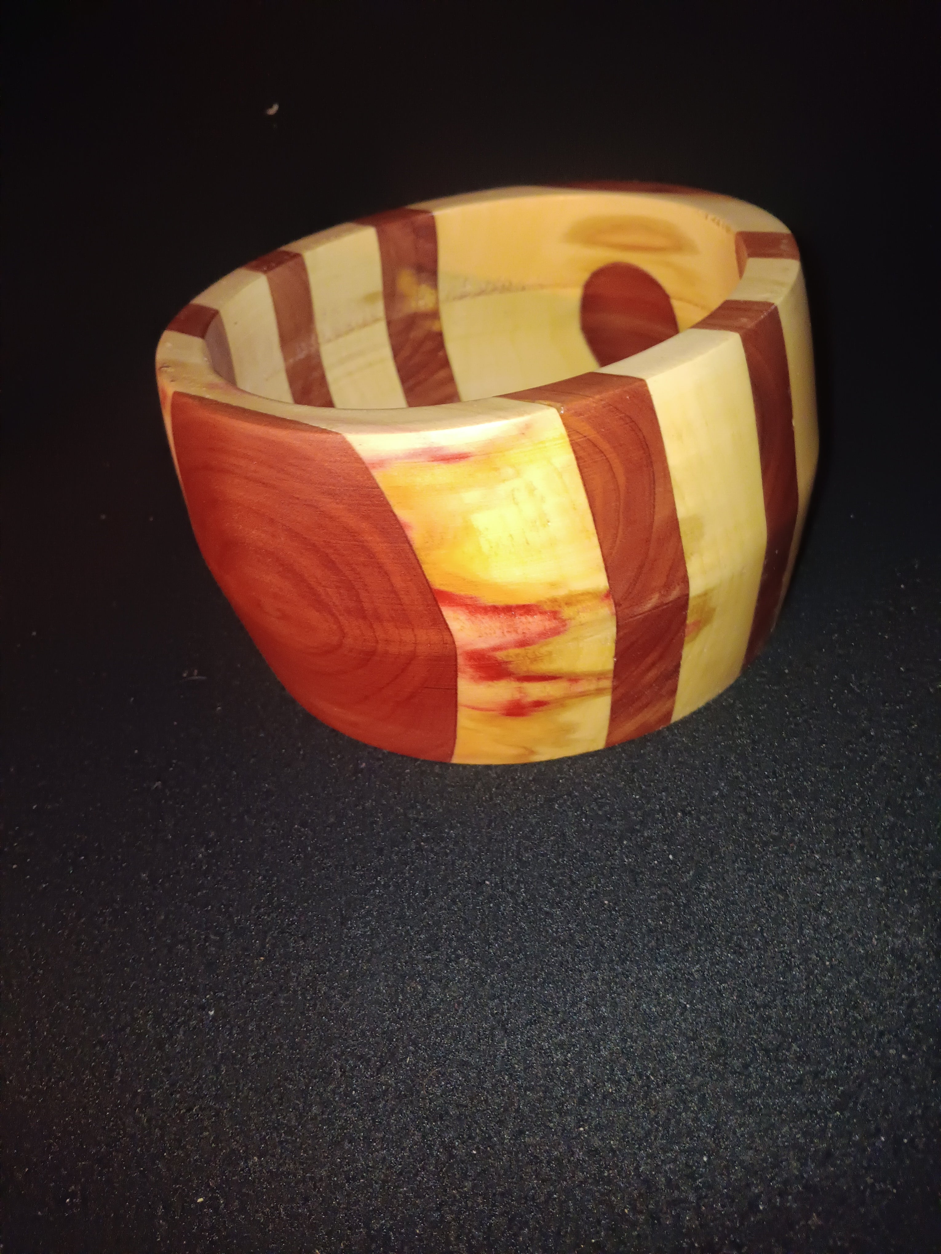 One-of-a-Kind Hand-Turned Cedar & Box Elder Wood Bowl