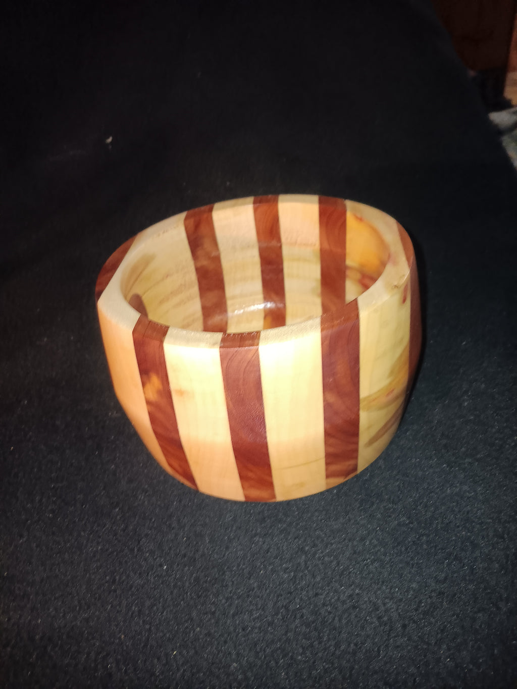 One-of-a-Kind Hand-Turned Cedar & Box Elder Wood Bowl